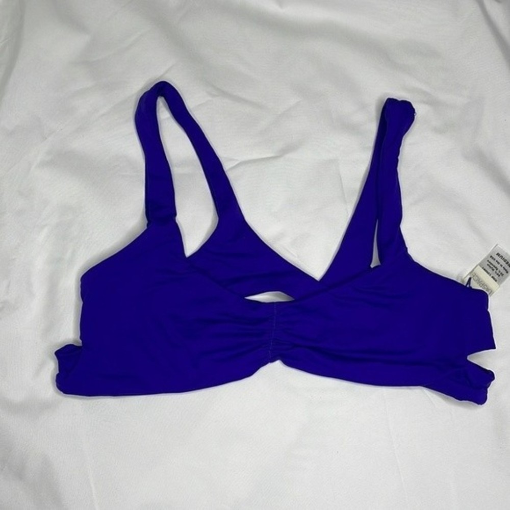 L*Space Womens Sz Medium Bikini Top Blue